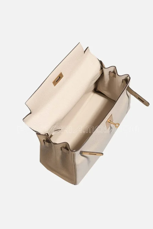 Hermès HSS Kelly Retourne 28 Togo Craie/Trench GHW