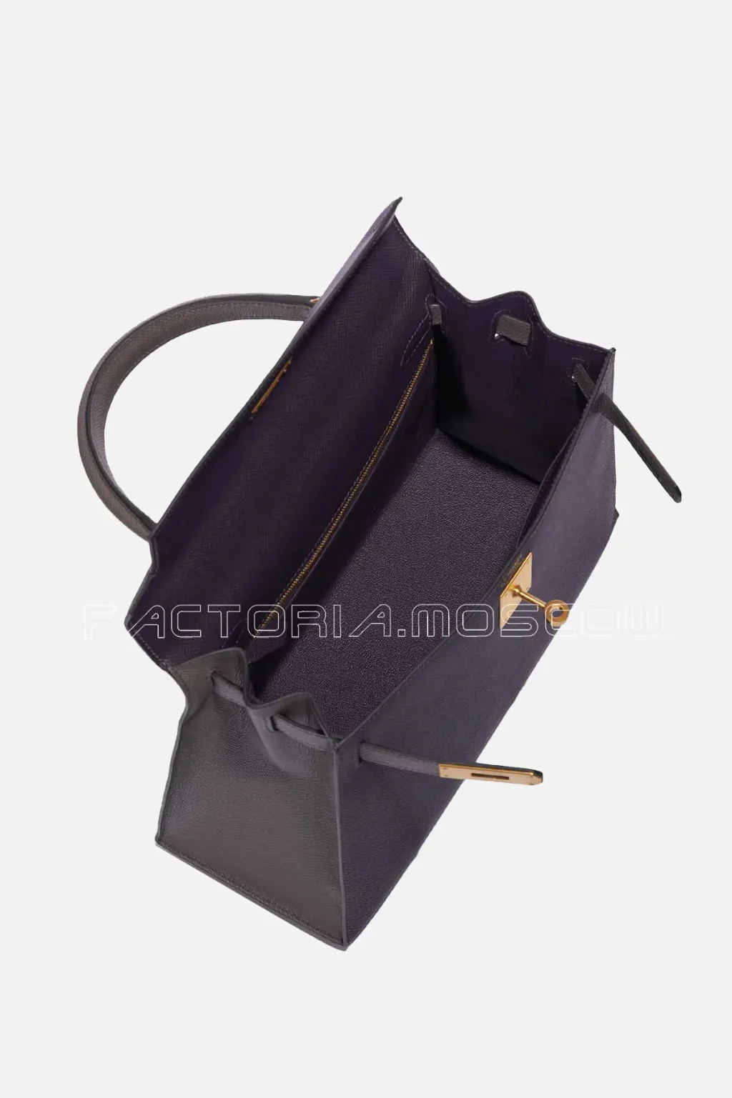 Hermès Kelly HSS 28 Epsom Raisin/Gris Etain GHW