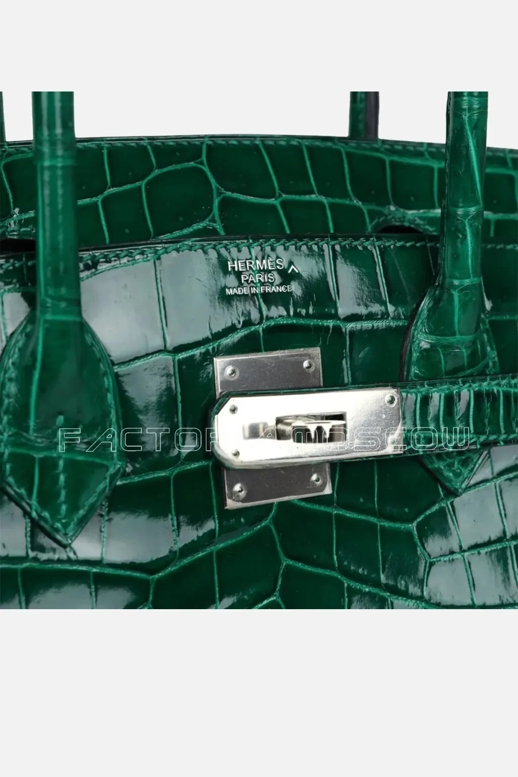 Hermès Birkin 30 Emerald Shiny Niloticus Crocodile PHW