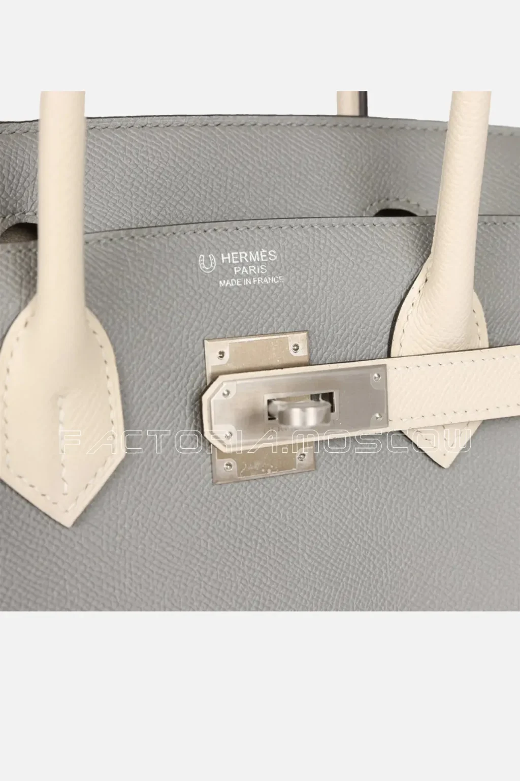 Hermès Special Order (HSS) Birkin 30 Gris Mouette and Craie Epsom Brushed PHW
