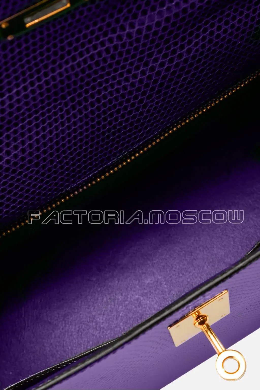 Hermes Kelly Sellier 32 Lizard Crocus GHW