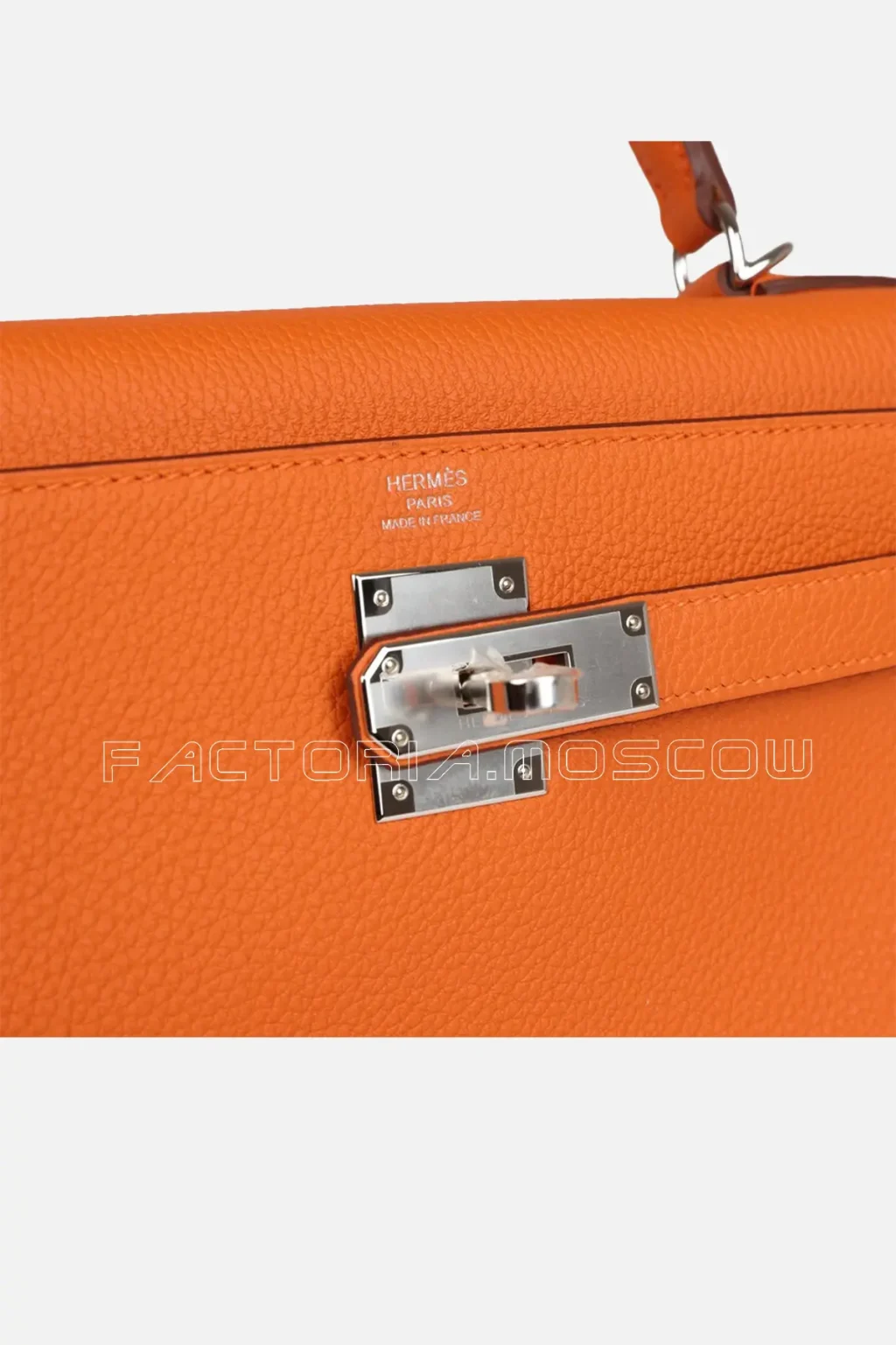 Hermès Kelly Retourne 28 Orange Togo PHW