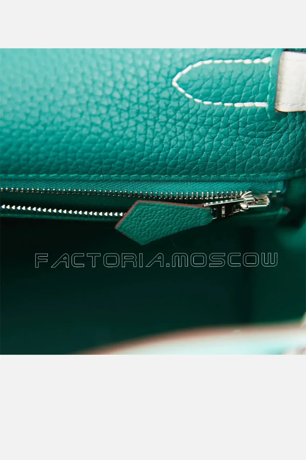 Hermès Special Order (HSS) Kelly Retourne 28 Malachite And Gris Perle Clemence Brushed PHW