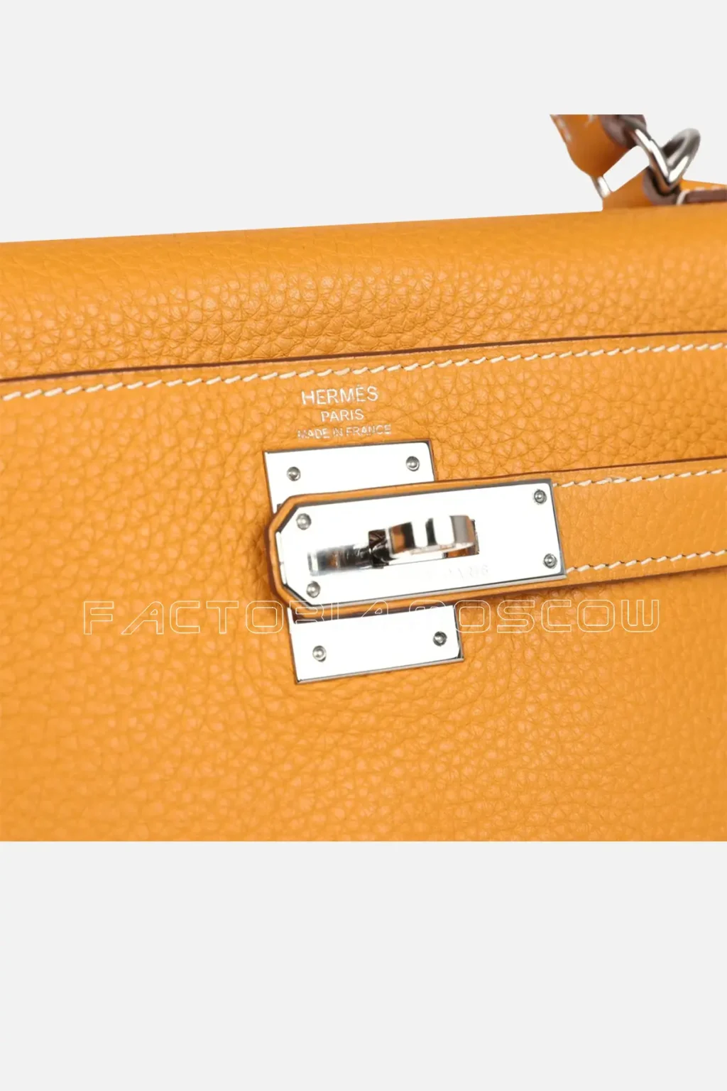 Hermès Kelly Retourne 28 Moutarde Clemence PHW