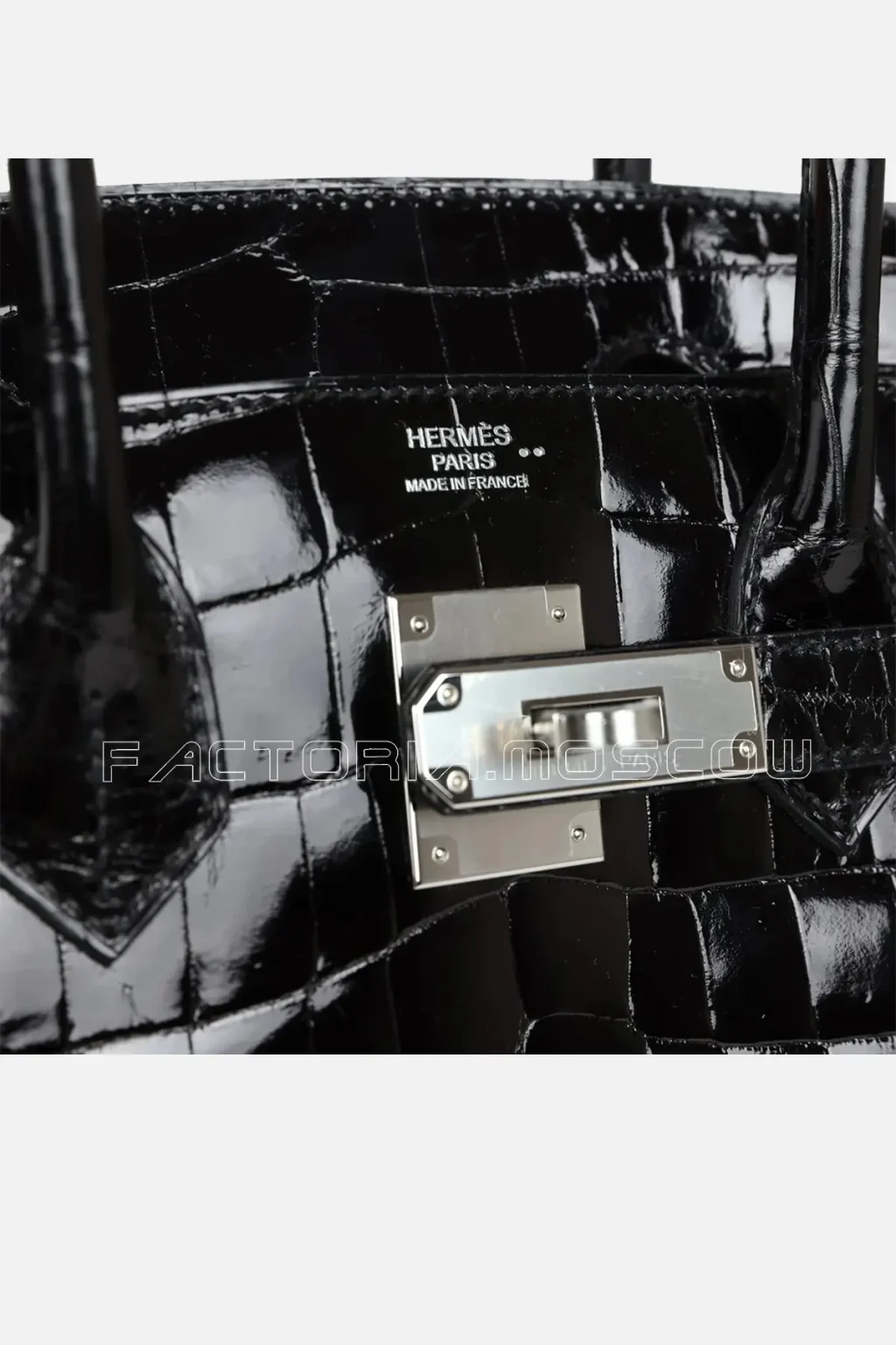 Hermès Birkin 30 Black Shiny Crocodile Niloticus PHW