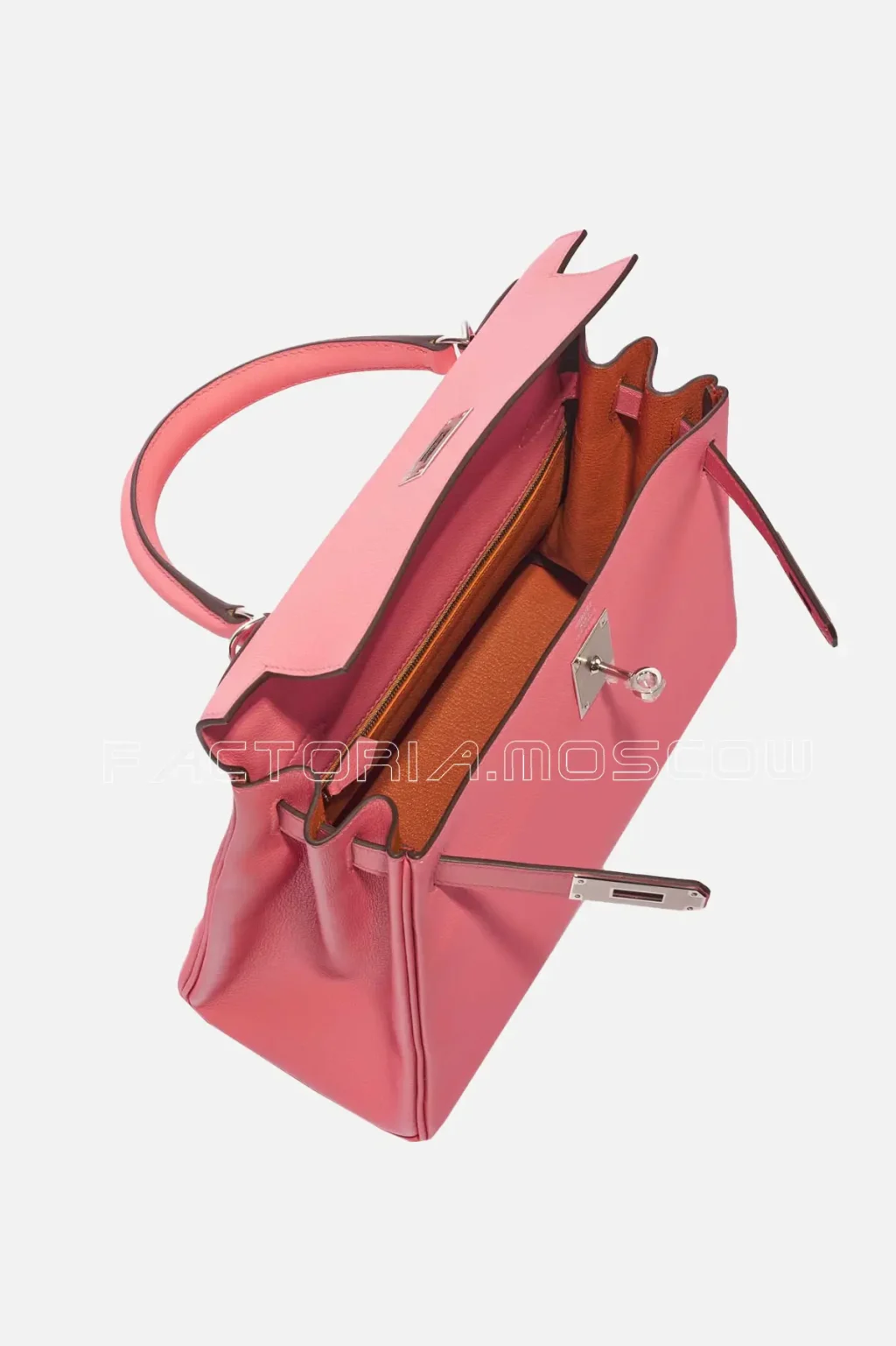 Hermès Kelly 28 Verso Evercolor Rose D'Été/Terre Battue PHW