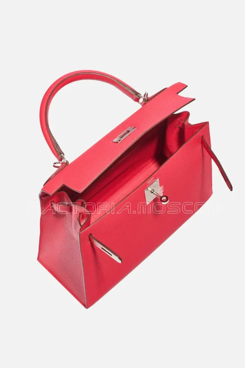 Hermès Kelly 28 Epsom Rose Extreme PHW