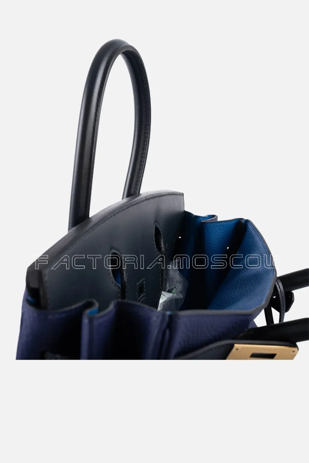 Hermes Birkin Touch 30 Bleu (Blue) Encre Sombrero & Bleu Obscur Taurillon Clemence GHW