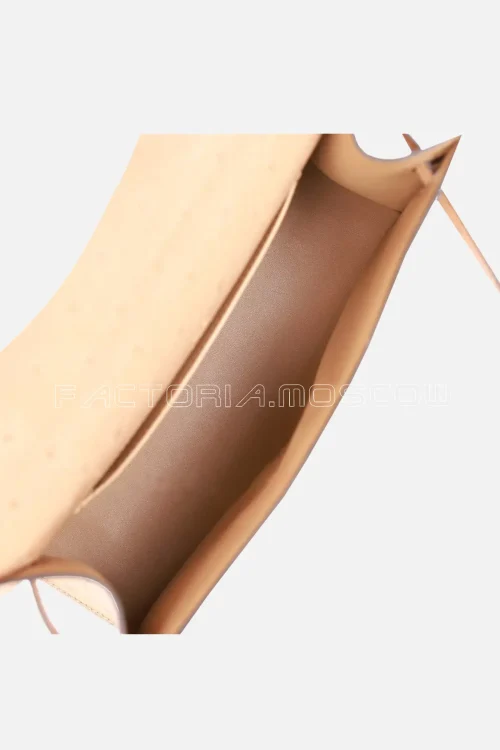 Hermes Kelly Pochette Clutch Ostrich Colour Chai GHW