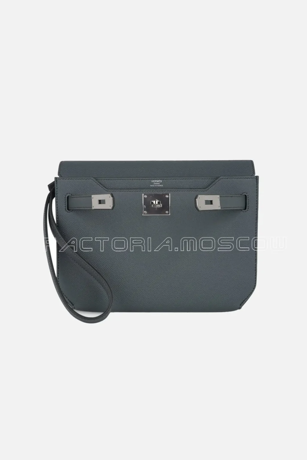 Hermes Kelly Depeches 25 Pouch Vert Amande Epsom PHW