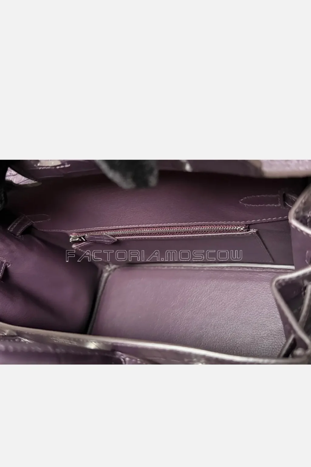 Hermes Birkin 25 Alligator Matte Colour Raisin Hardware PHW