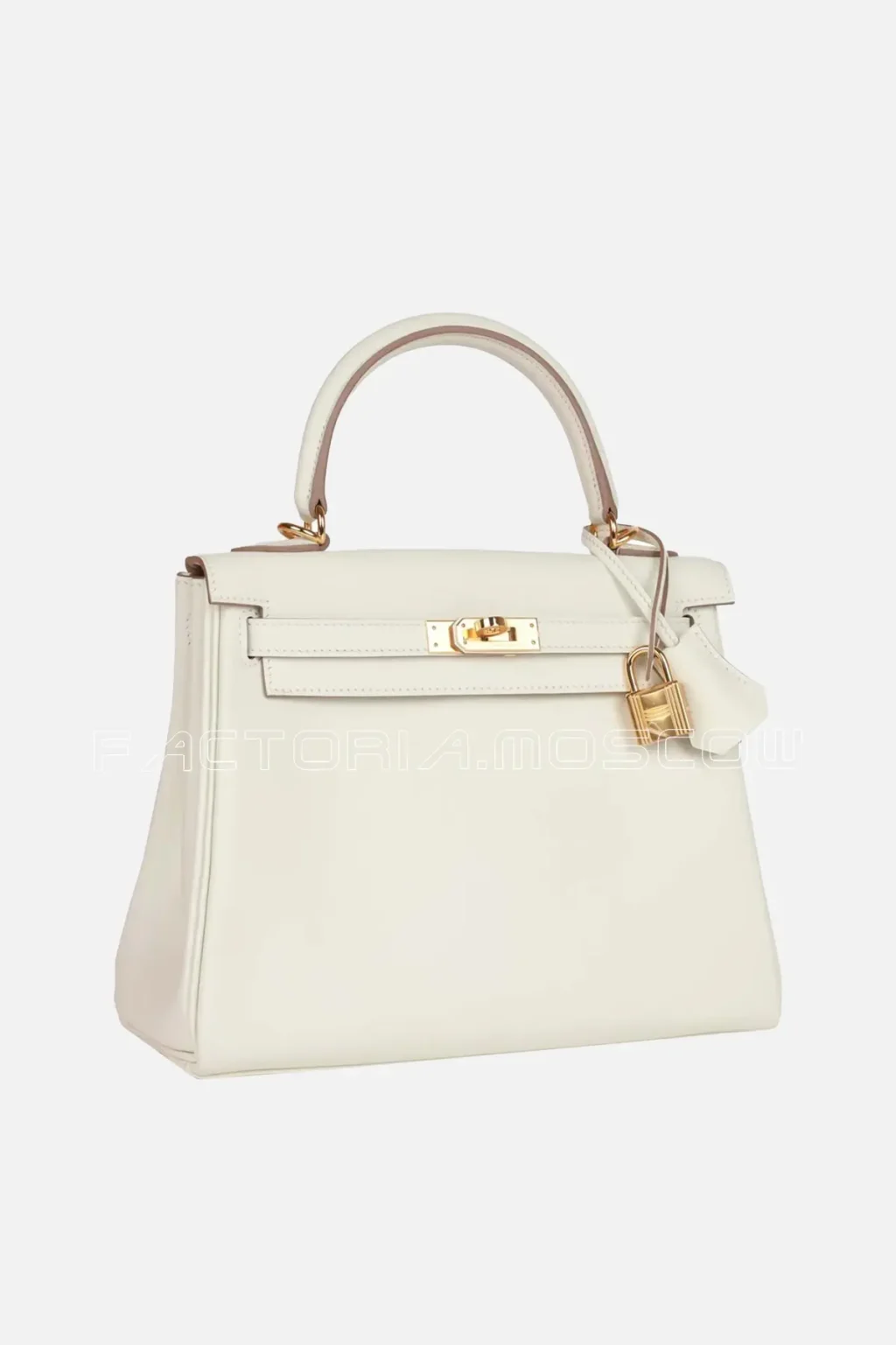 Hermès Kelly Retourne 25 Mushroom Swift GHW