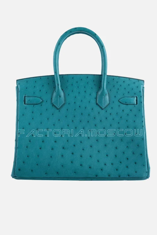Hermes Birkin 30 Vert Verone Ostrich PHW