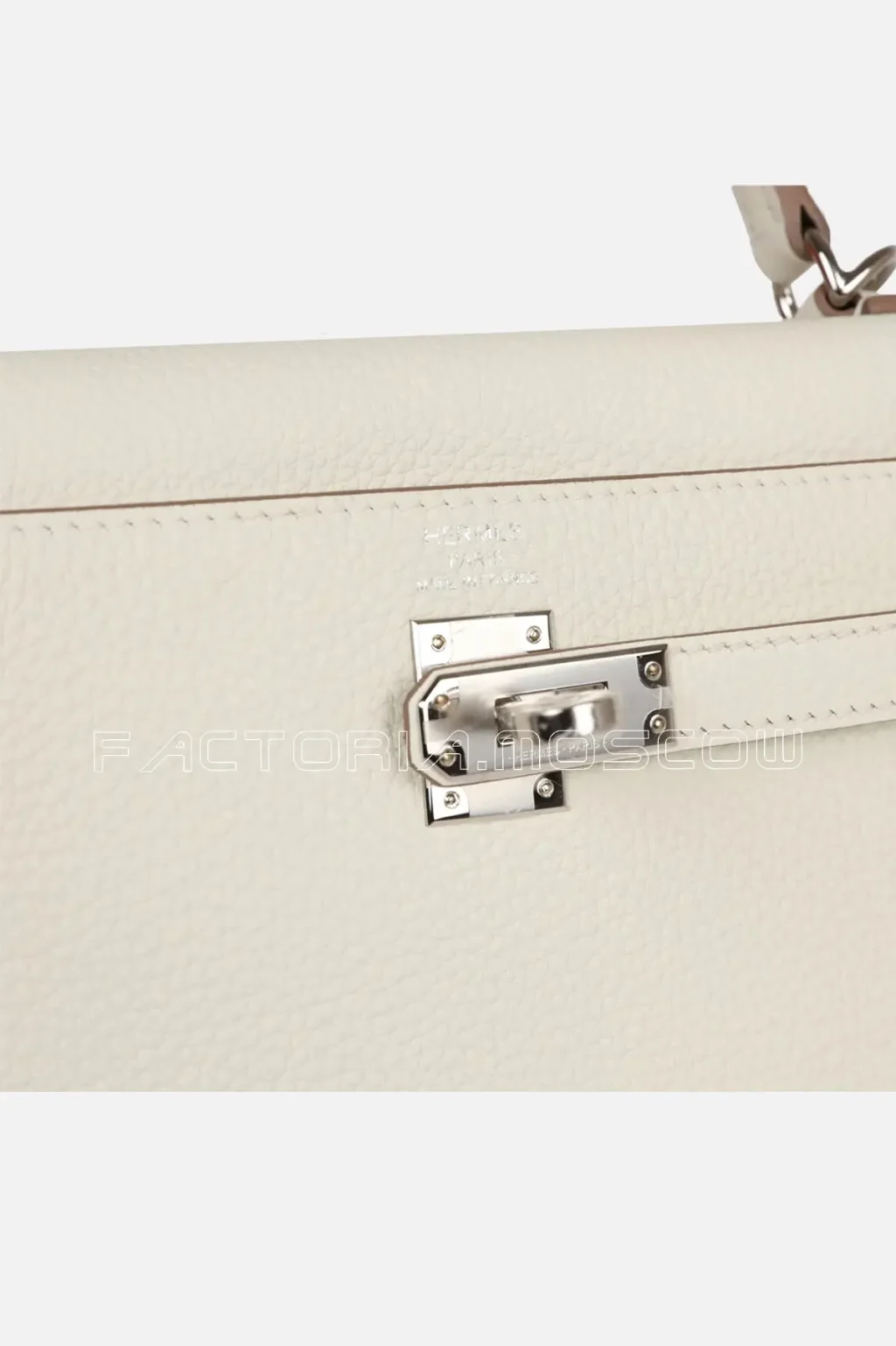 Hermès Kelly Retourne 25 Mushroom Togo PHW