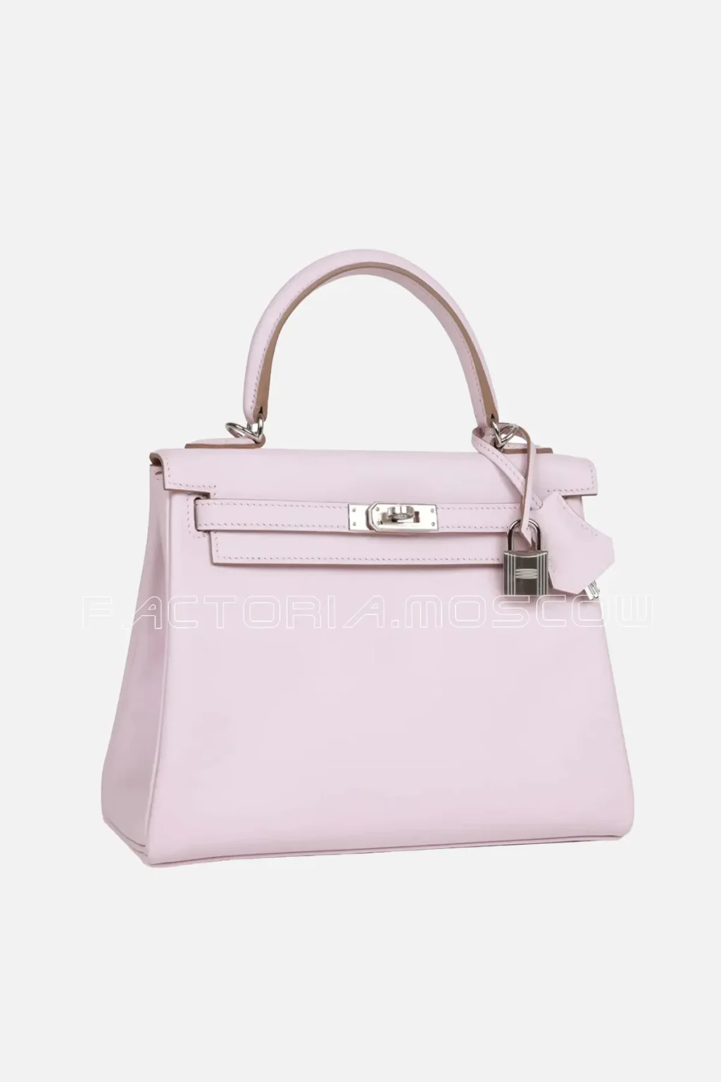 Hermès Kelly Retourne 25 Mauve Pale Swift PHW
