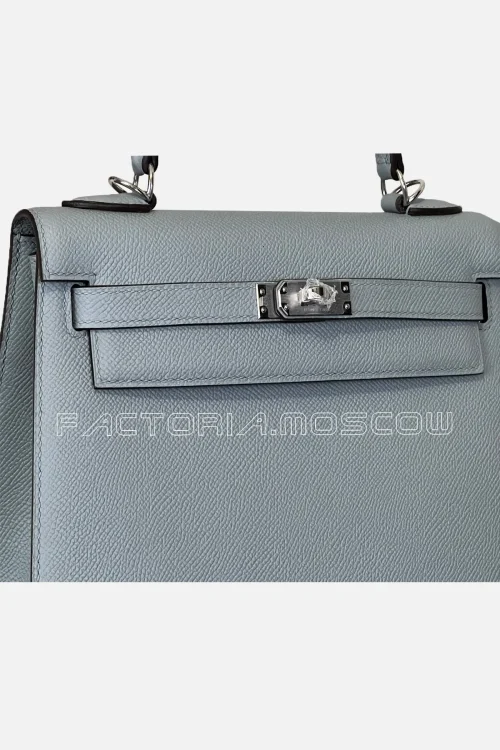 Hermes Kelly Sellier 25 Epsom Colour Blue Lin PHW