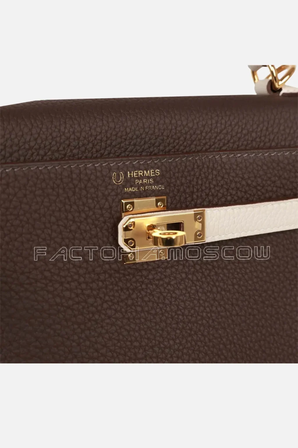 Hermès Special Order (HSS) Kelly Retourne 25 Ebene and Craie Togo GHW