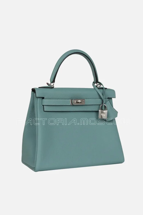 Hermès Kelly Retourne 25 Ciel Togo PHW