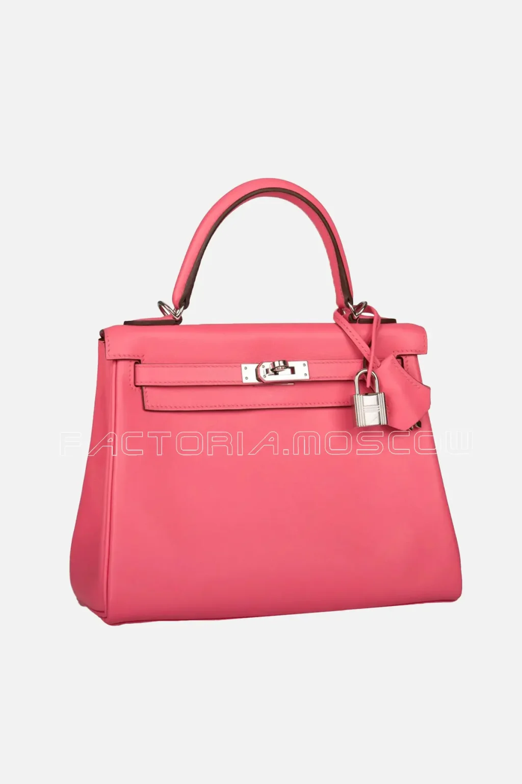 Hermès Kelly Retourne 25 Rose Azalee Swift PHW