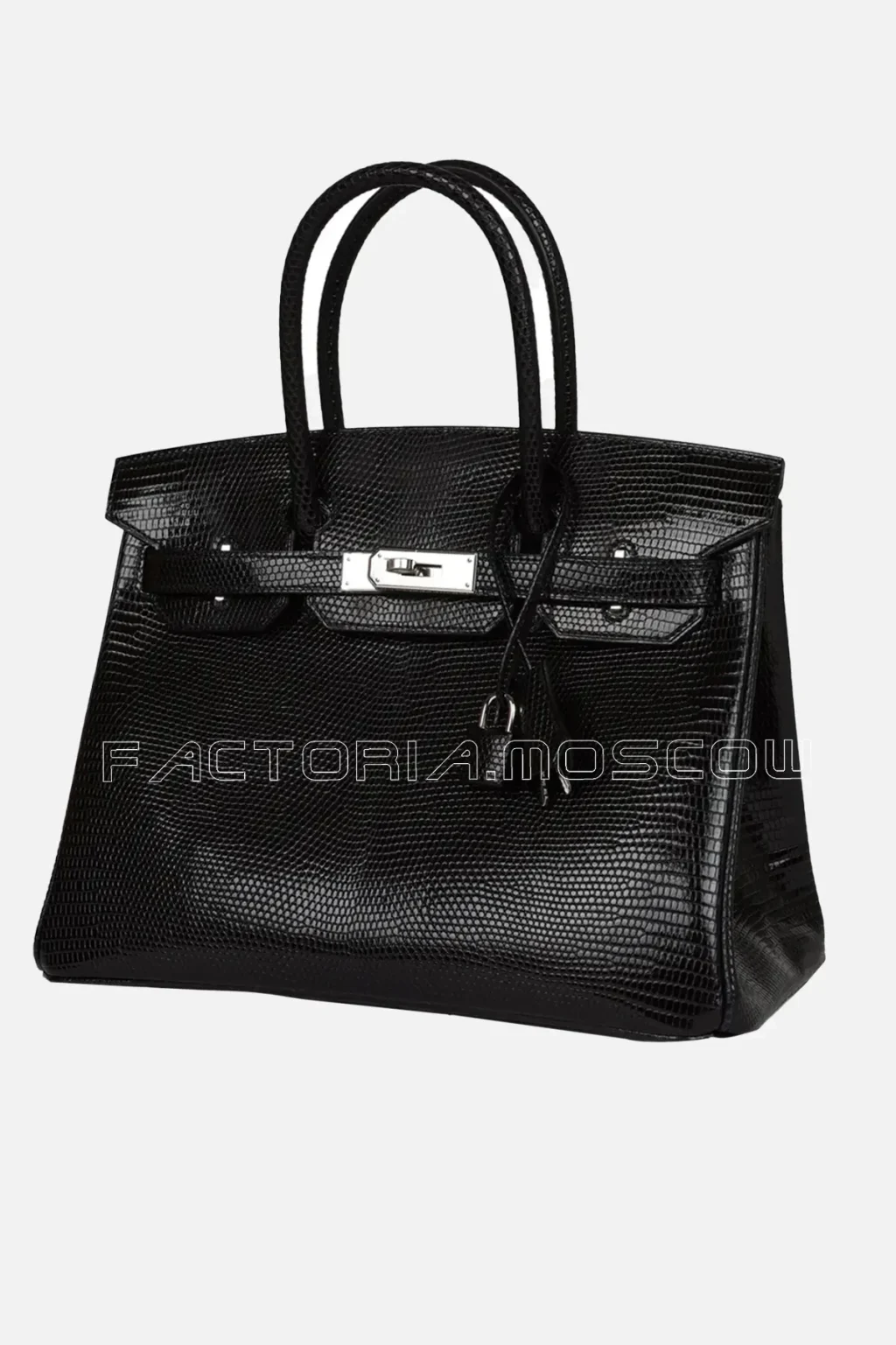 Hermès Birkin 30 Black Niloticus Lizard PHW
