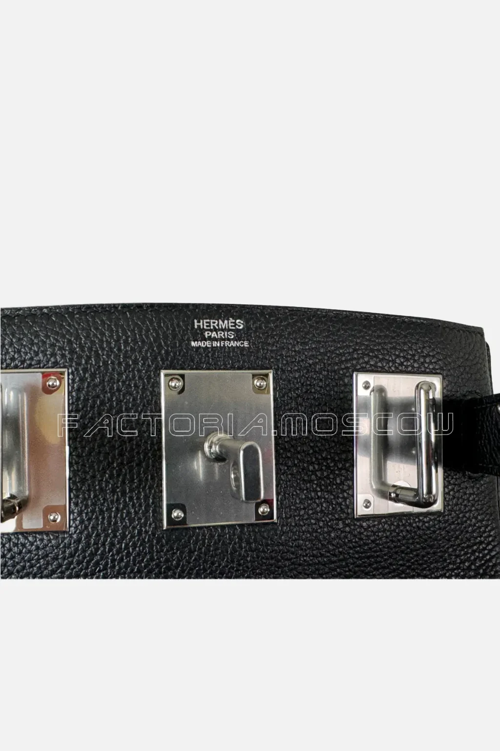 Hermes Hac A Dos PM Black Togo PHW