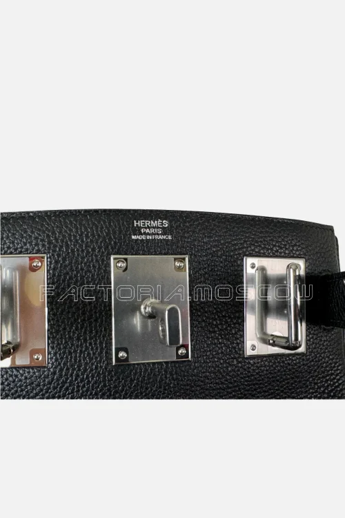 Hermes Hac A Dos PM Black Togo PHW