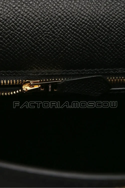 Hermes Kelly Sellier 32 Epsom Black GHW