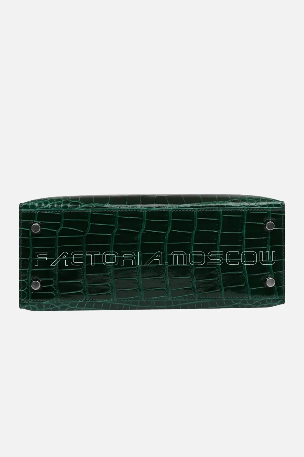 Hermès Kelly Sellier 25 Vert Fonce Shiny Alligator PHW