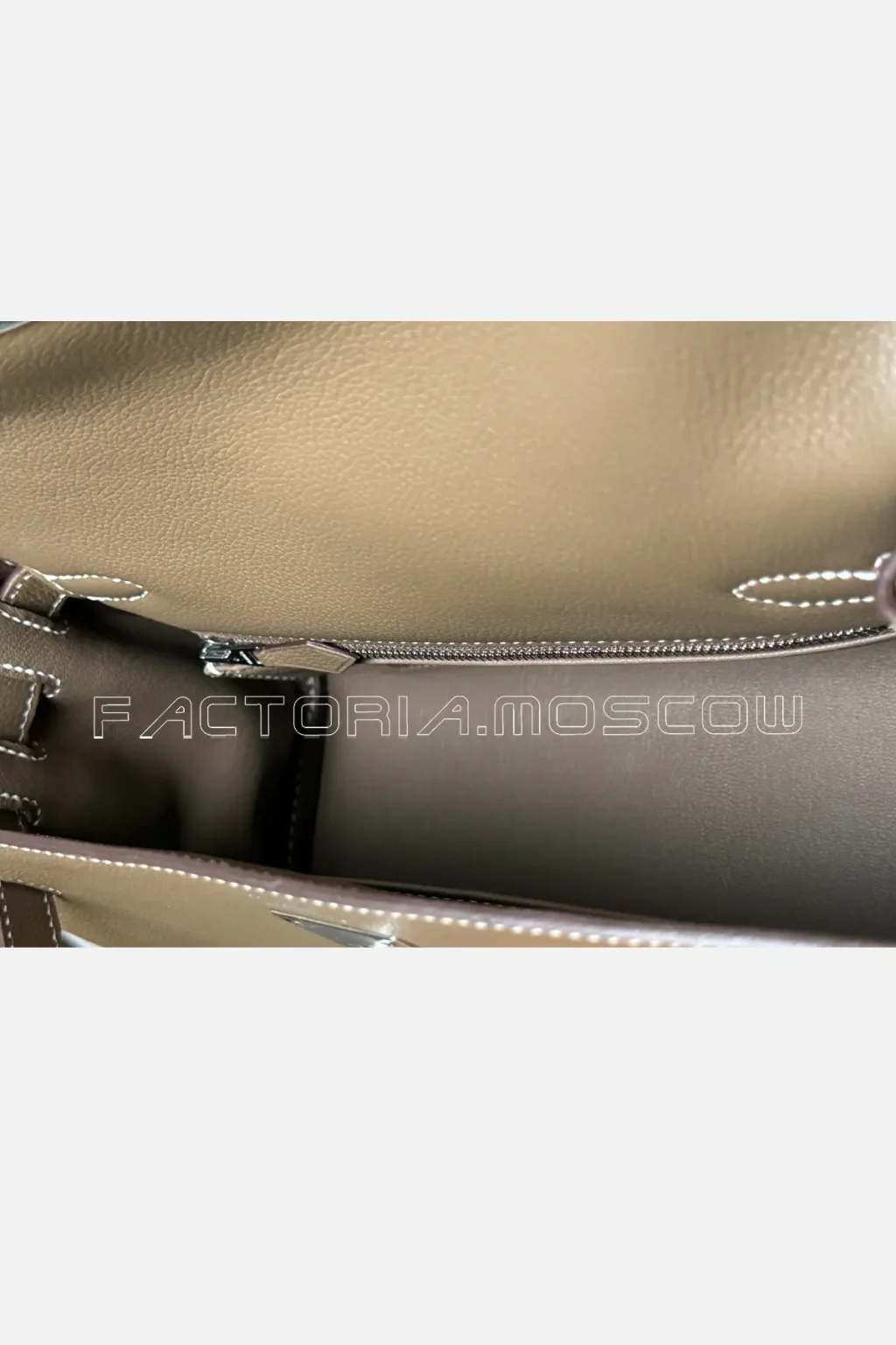Hermes Kelly Messenger Evercolor Colour Etoupe PHW