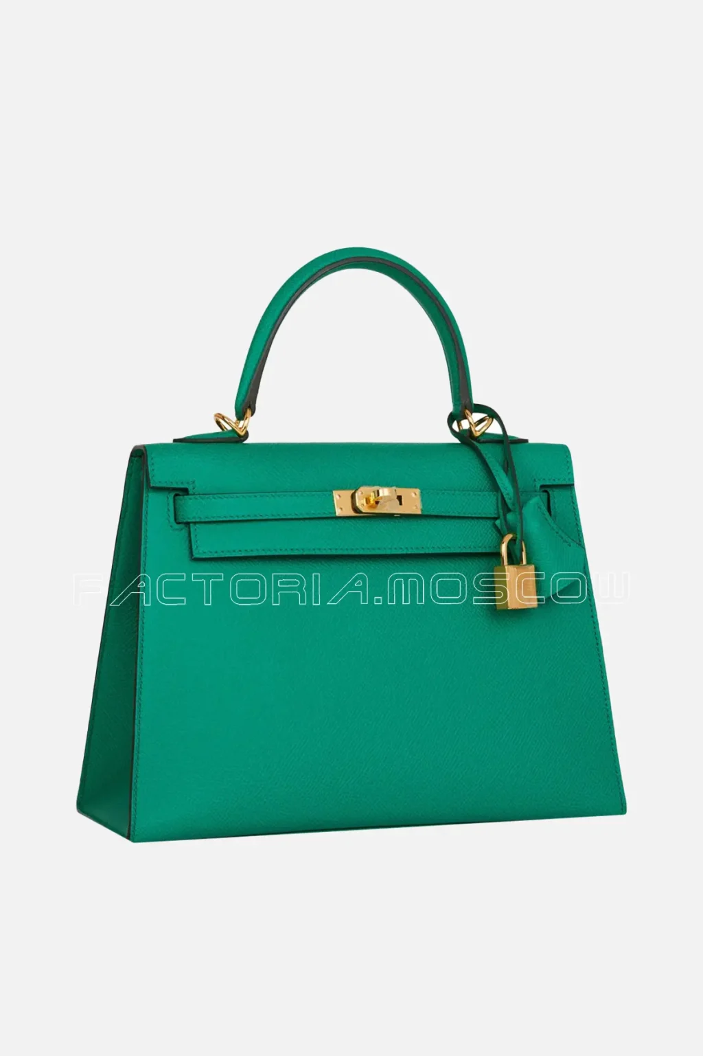 Hermès Kelly Sellier 25 Vert Jade Epsom GHW