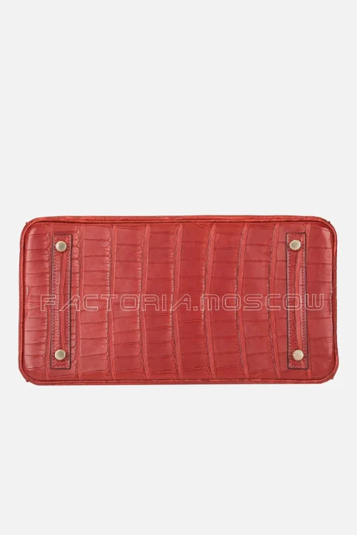 Hermes Rouge H Matte Alligator Birkin 30 GHW