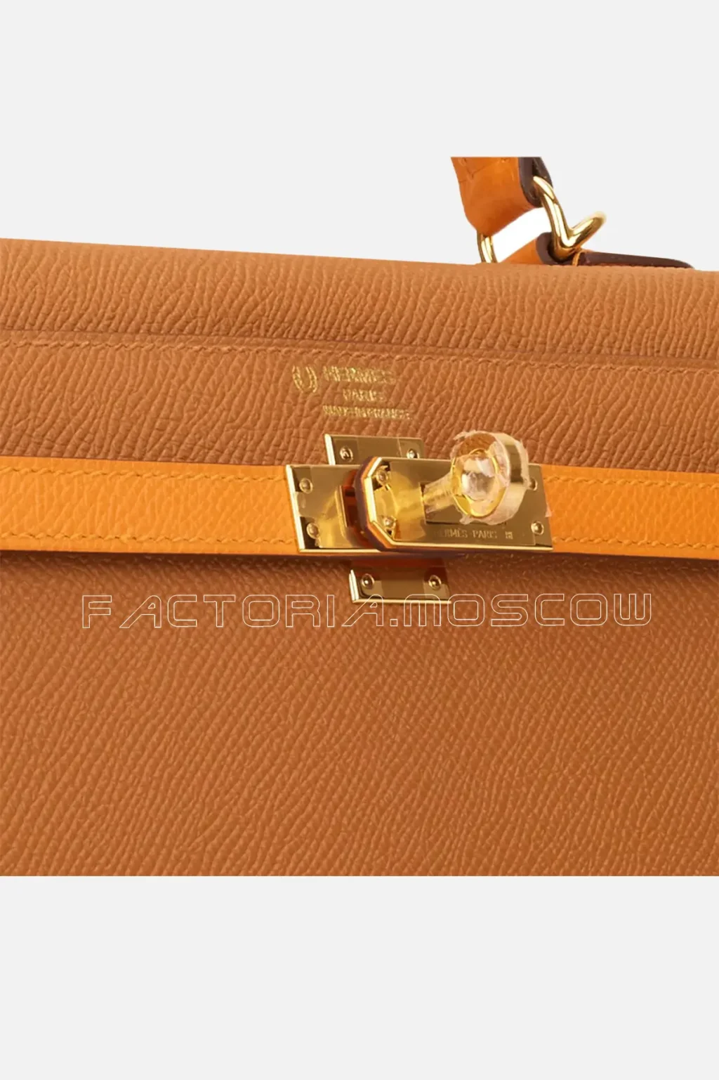 Hermès Special Order (HSS) Kelly Sellier 25 Gold and Apricot Epsom GHW