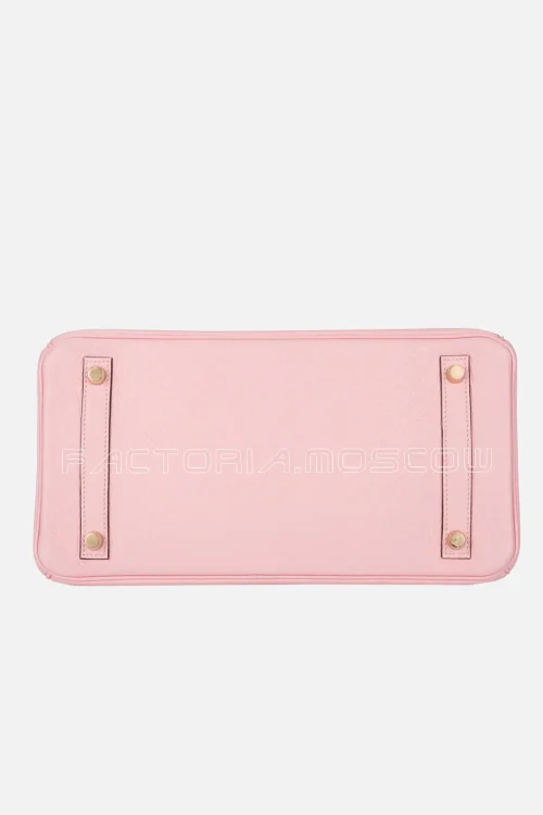 Hermes Rose Sakura Clemence Birkin 30 GHW