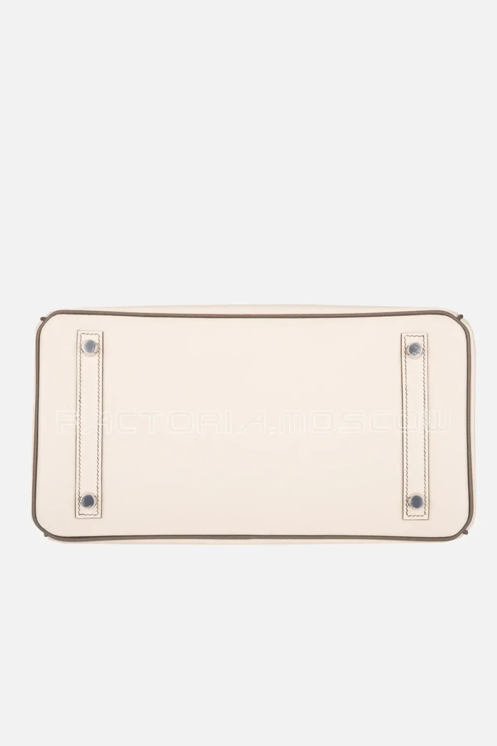 Hermes HSS Bi-Color Craie And Etain Epsom Birkin 30 Brushed PHW