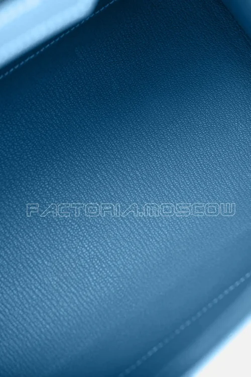 Hermes Birkin Sellier 25 Epsom Blue Jeans GHW