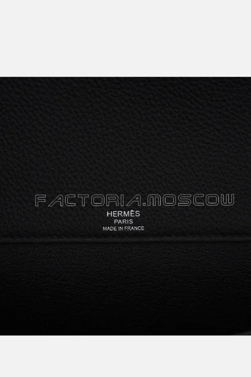 Hermes Kelly Depeches 25 Pouch Bag Black Galop D'Hermes Leather PHW