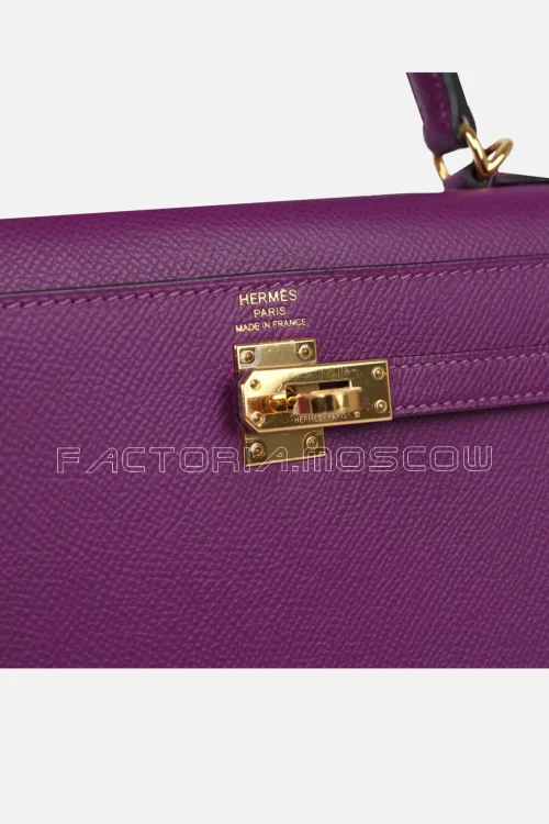 Hermès Sellier Kelly 25 Anemone Epsom GHW