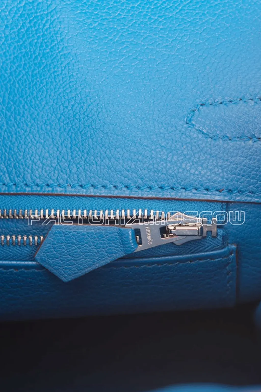 Hermes Birkin 25 Clemence Special Order (HSS) Beton/Blue de nord PHW