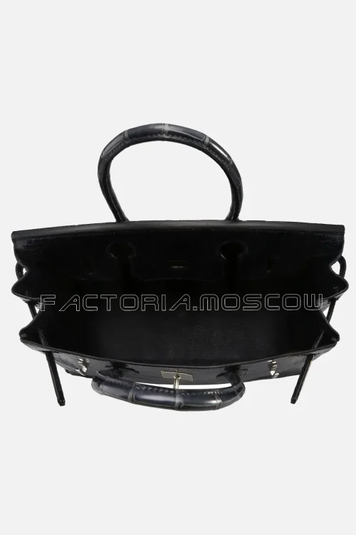 Hermes Birkin 30 Shiny Porosus Bleu Tempête PHW