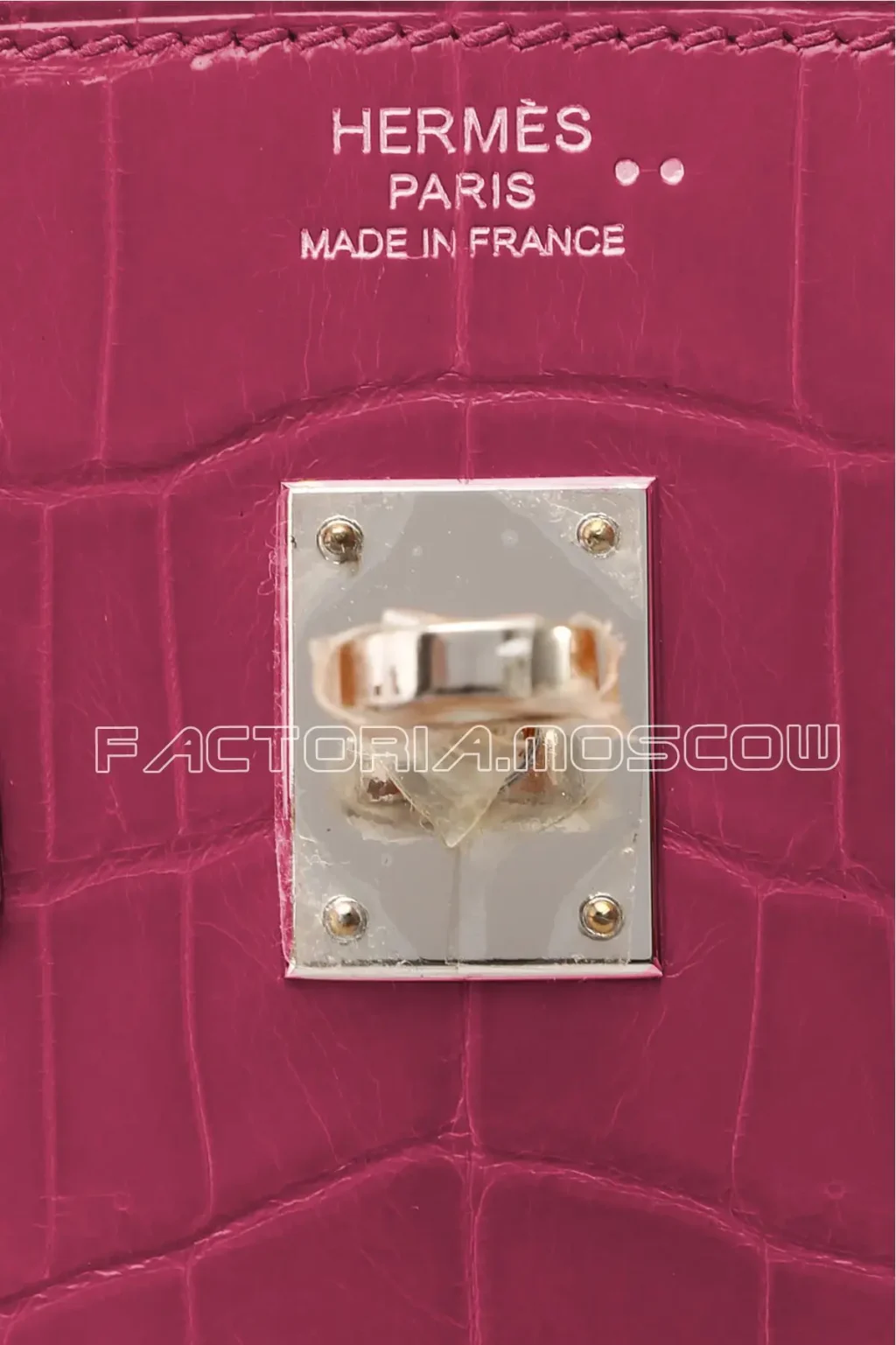 Hermes Birkin 25 Crocodile Niloticus Lisse Colour Fuchsia PHW