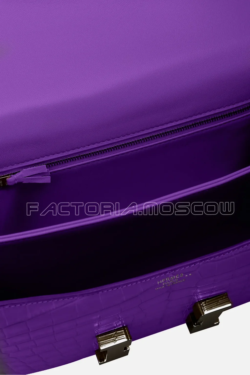 Hermes Constance 24 Crocodile Niloticus matte Colour Crocus PHW