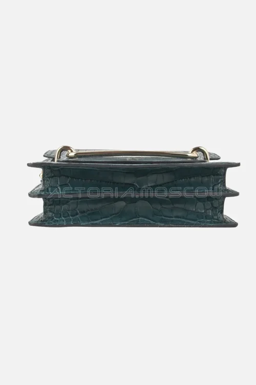 Hermes Roulis mini 18 Alligator Matte Vert Cypress PHW