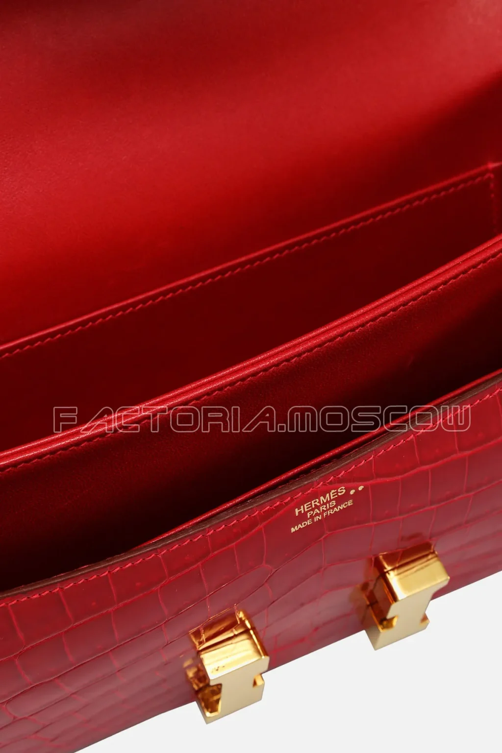 Hermes Constance 25 Elan Crocodile Niloticus lisse Colour Braise GHW