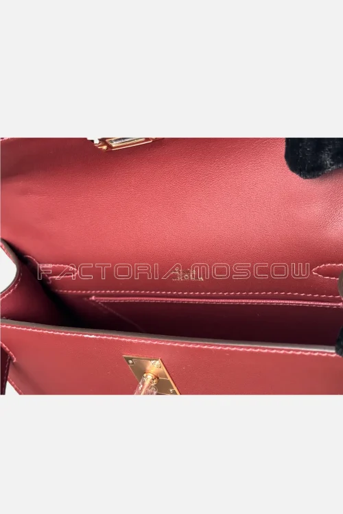 Hermes Kelly Pochette Swift Colour Rouge H Hardware Rghw