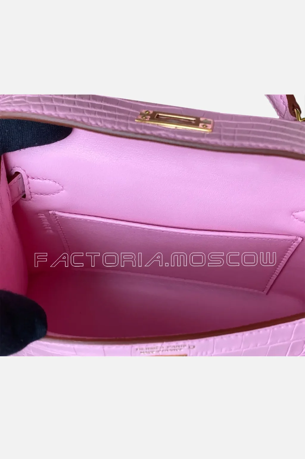 Hermes Kelly mini II 20 Alligator matte Colour 5 P Bubblegum GHW