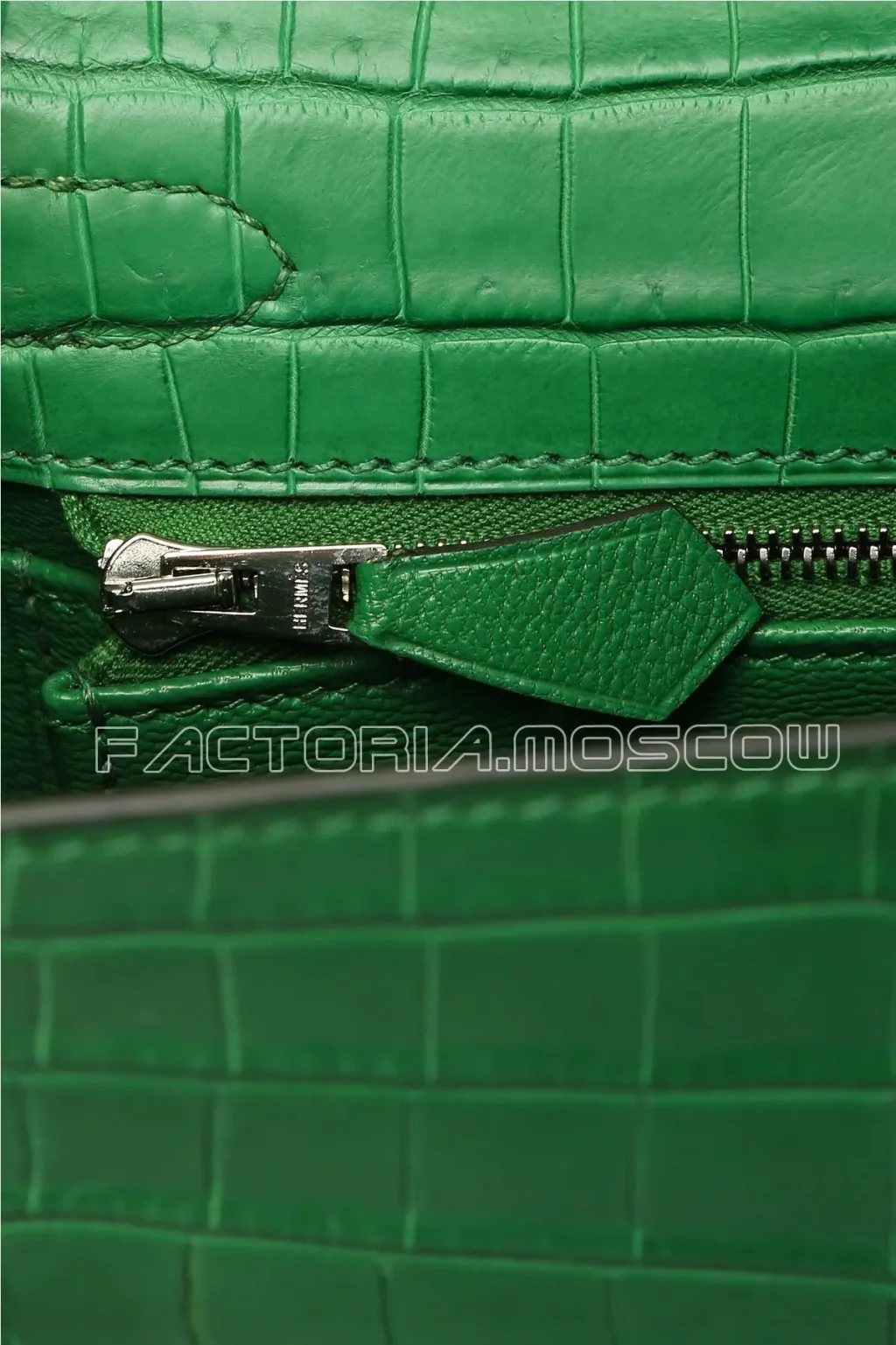Hermes Kelly Retourne 25 Crocodile Niloticus matte Cactus PHW