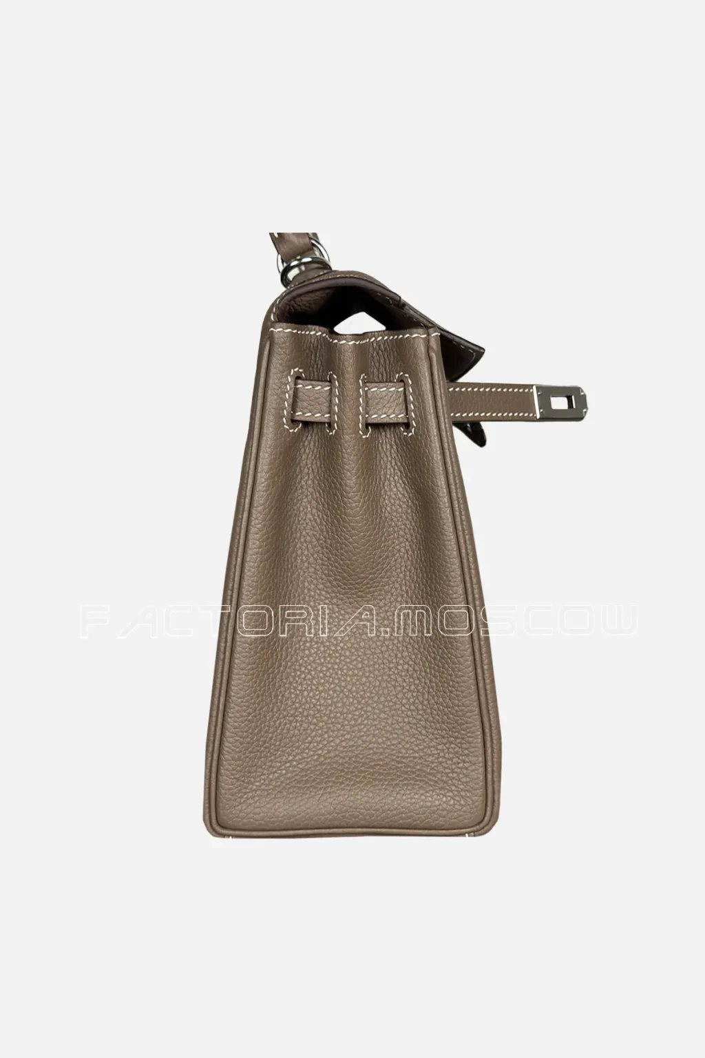 Hermes Kelly Retourne 25 Togo Colour Etoupe PHW
