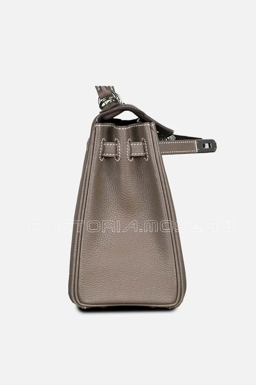 Hermes Kelly Retourne 25 Togo Colour Etoupe PHW