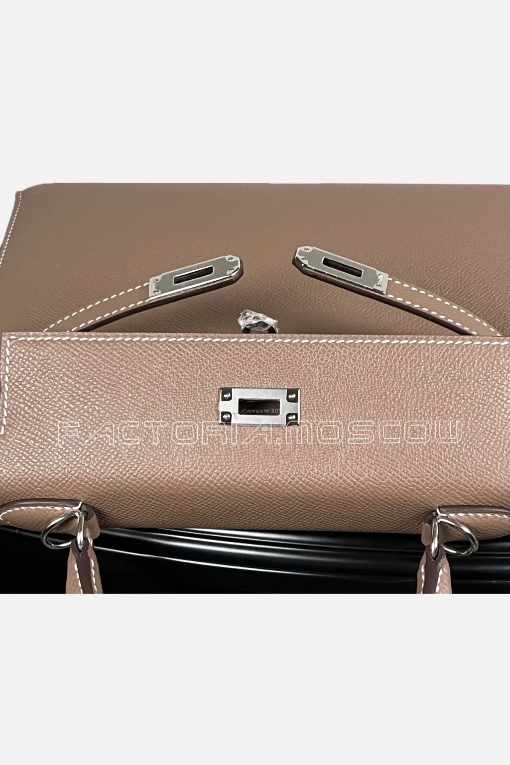 Hermes Kelly Sellier 25 Epsom Colour Etoupe PHW