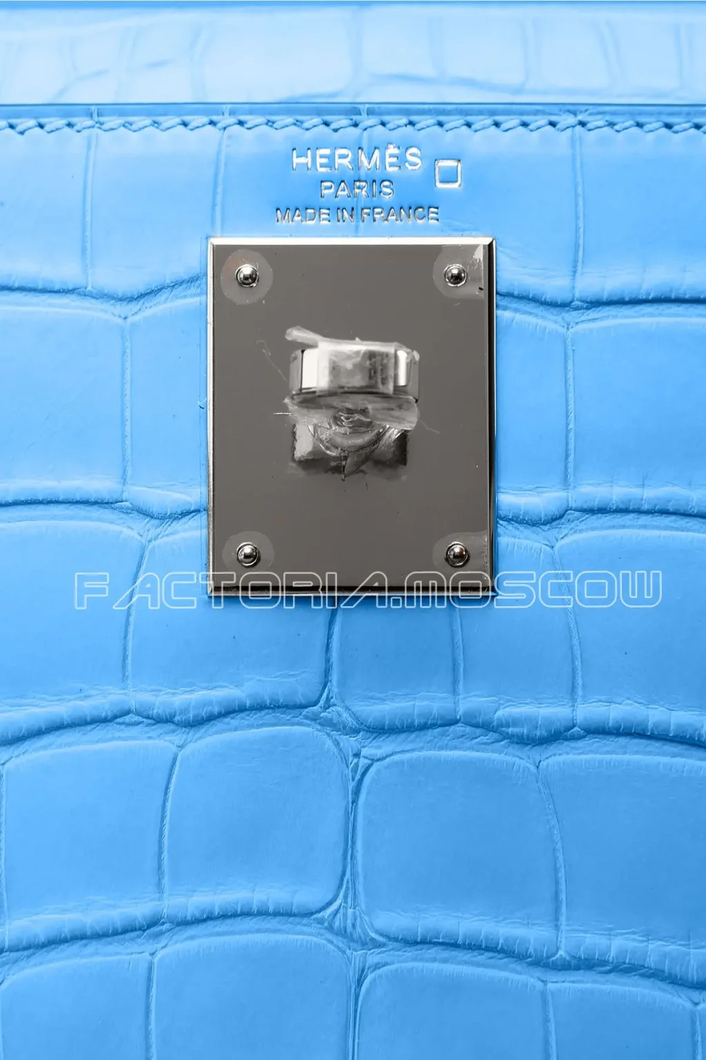 Hermes Kelly Retourne 28 Alligator Matte Colour Blue de Nord PHW